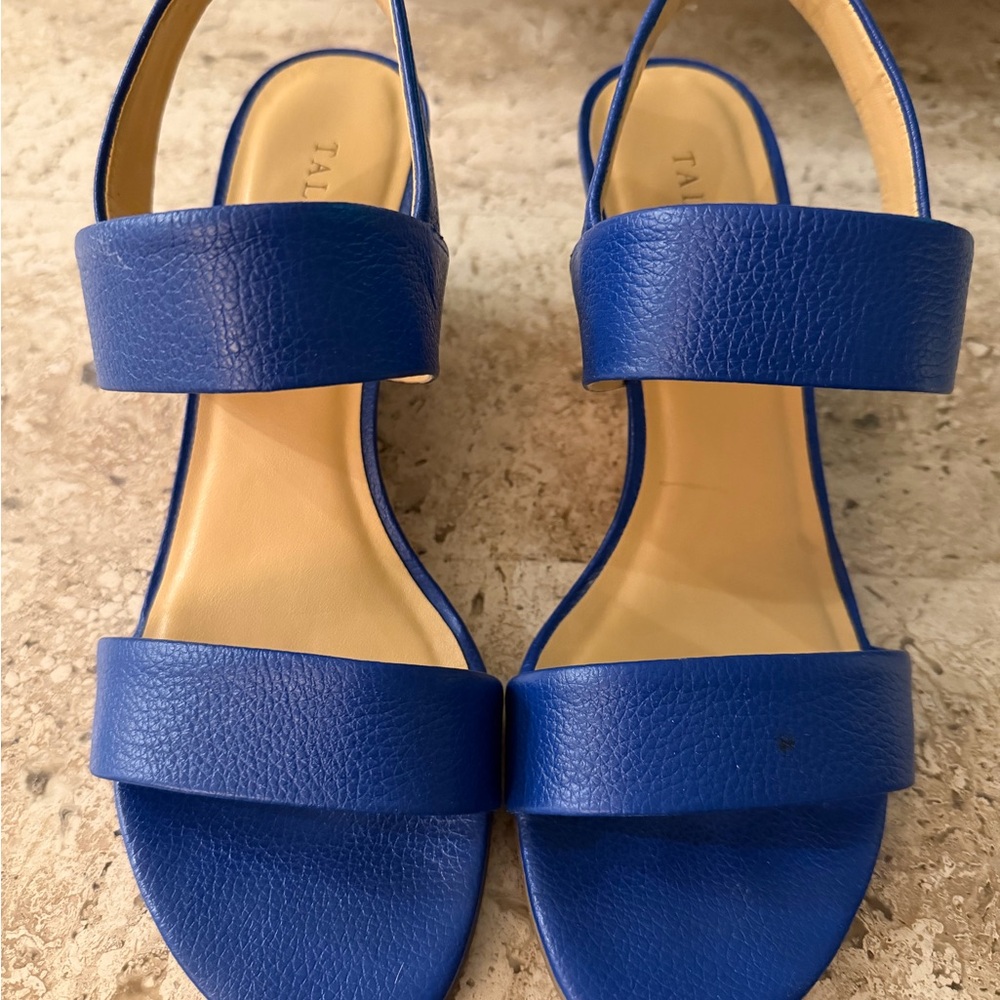 Talbots Cobalt Blue Leather Sandals